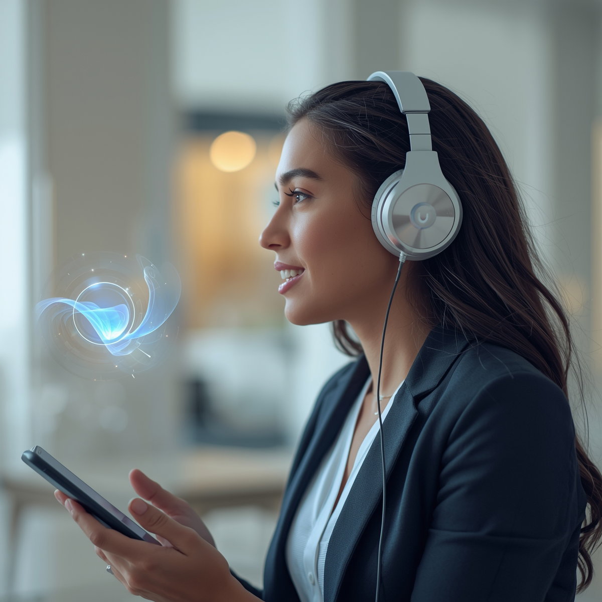 AI Voice Assistant Headphones